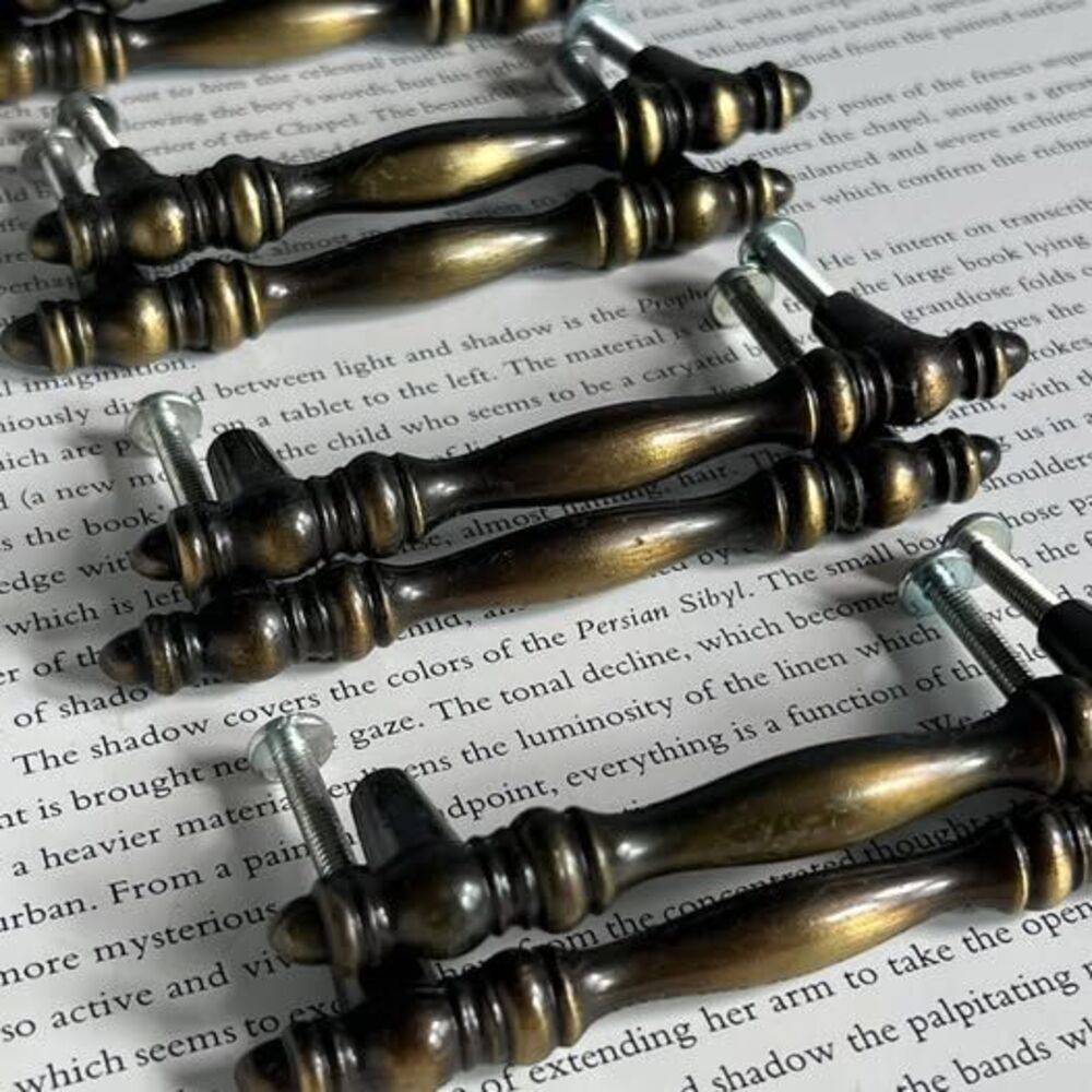 Set of 8 Vintage Brass Drawer/Cabinet Pulls